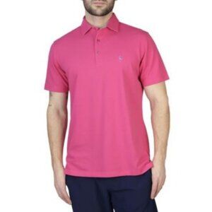 Tailorbyrd  Hot Pink Polo Shirt Mens XXL Flamingo Logo Golf Business Casual Prep